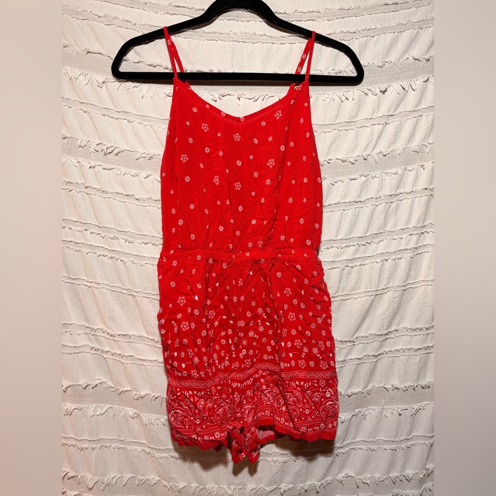 Garage floral bandana print romper